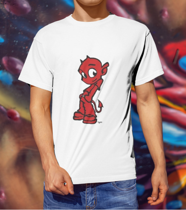 Toro Y Moi Tym Devil Red Cartoon Character T-Shirt