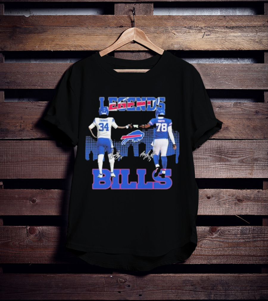 LEGENDS BILLS Thomas Smith 34 78 Buffalo Bills T-Shirt