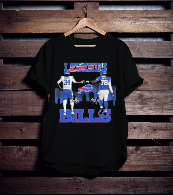 LEGENDS BILLS Thomas Smith 34 78 Buffalo Bills T-Shirt