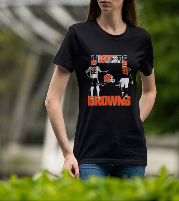 Cleveland Browns Legends Newsome Thomas 82 73 T-Shirt