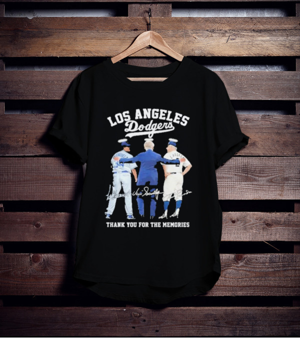 Los Angeles Dodgers Valenzuela Lasorda Thank You For The Memories T-Shirt