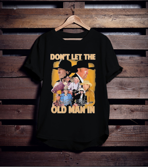 Don’t Let The Old Man In Toby Keith Cowboy Musician Portrait Montage T-Shirt