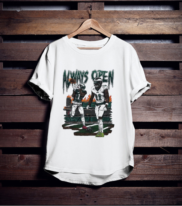 Always Open Jalen Hurts AJ Brown Football Duo T-Shirt