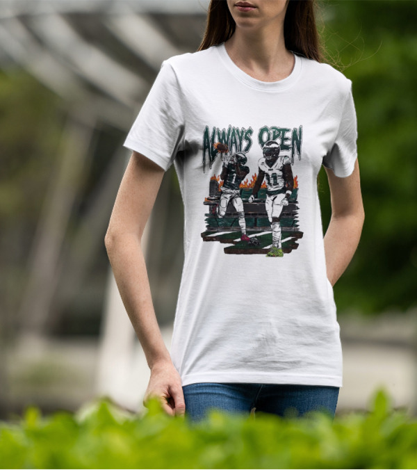 Always Open Jalen Hurts AJ Brown Football Duo T-Shirt