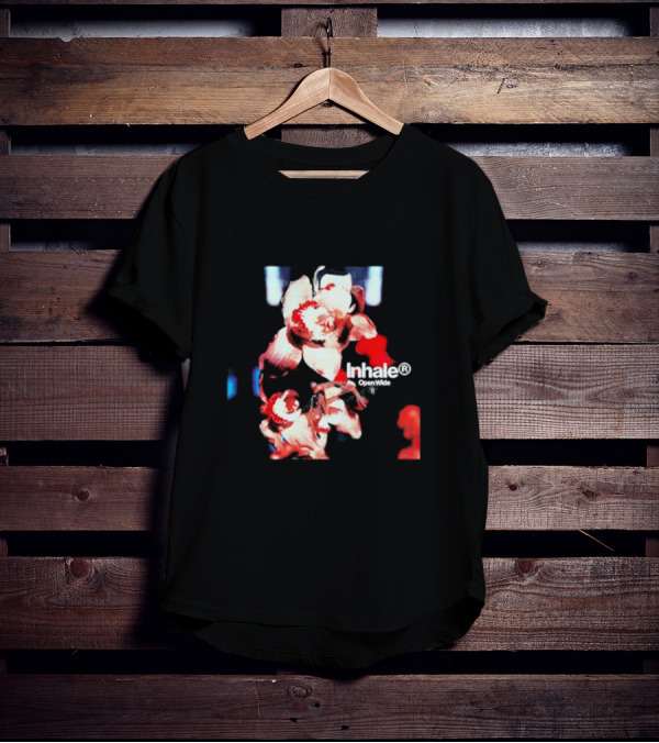 Inhale Open Wide Orchid Floral T-Shirt