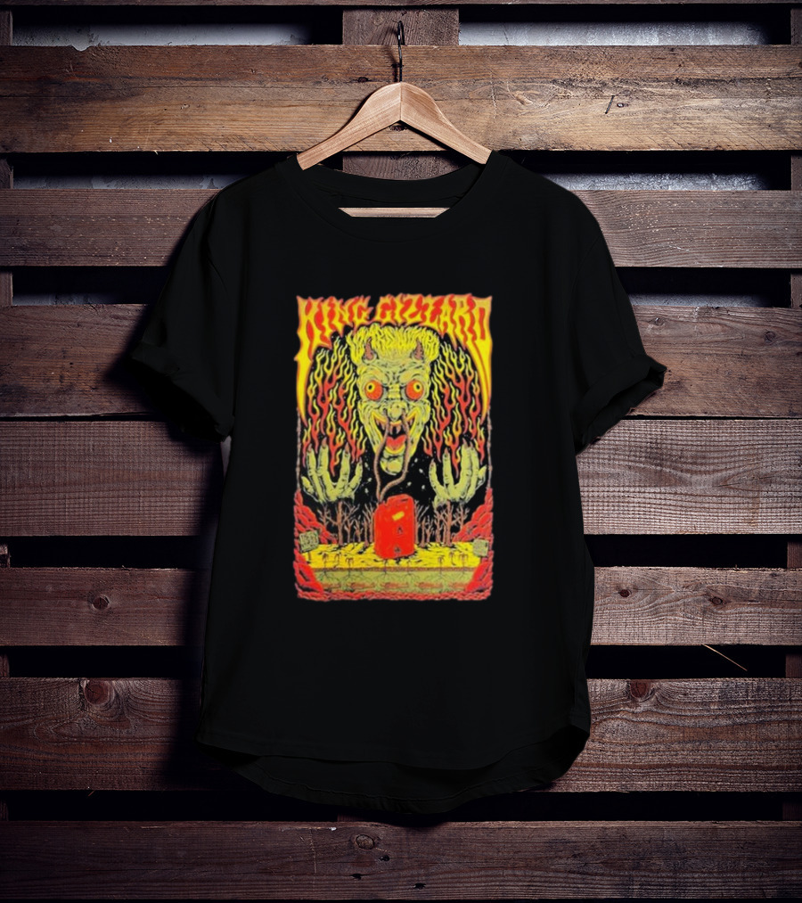 King Gizzard Monster Illustration In Paso Robles CA November 3 T-Shirt