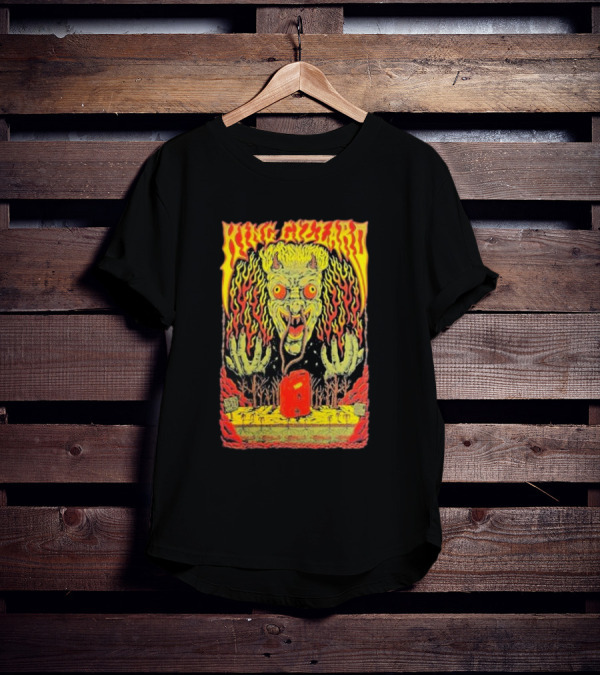 King Gizzard Monster Illustration In Paso Robles CA November 3 T-Shirt