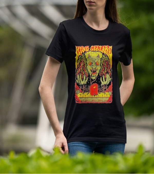 King Gizzard Monster Illustration In Paso Robles CA November 3 T-Shirt
