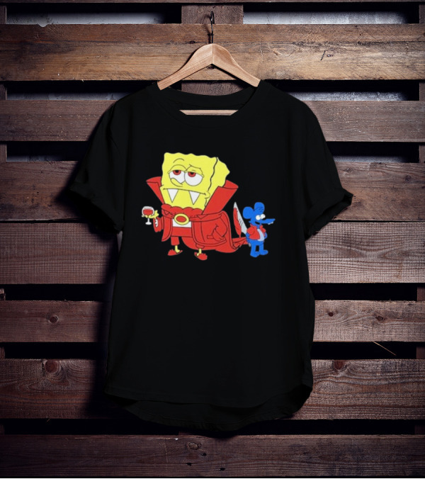 Double’S Bobsferatu SpongeBob Vampire Simpsons Möbius T-Shirt