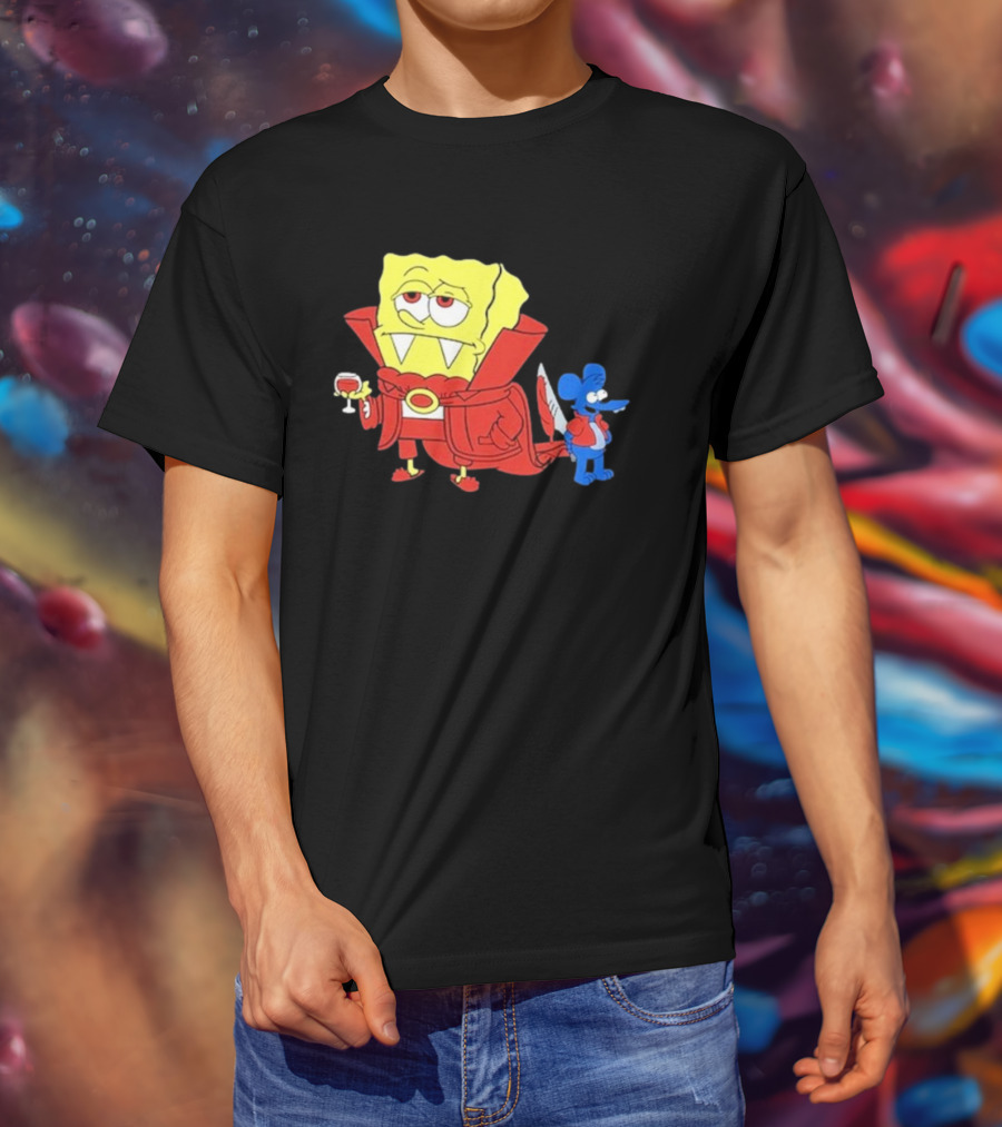Double’S Bobsferatu SpongeBob Vampire Simpsons Möbius T-Shirt