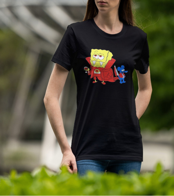 Double’S Bobsferatu SpongeBob Vampire Simpsons Möbius T-Shirt