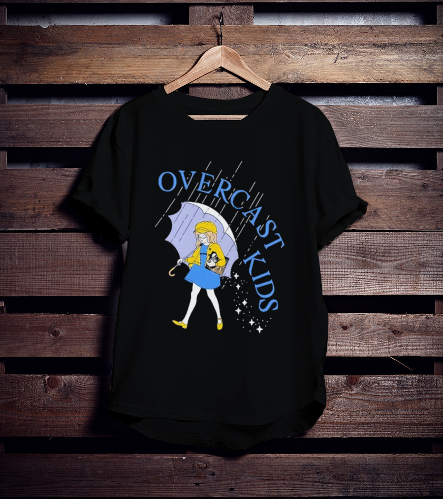 Overcast Kids Under Umbrella T-Shirt
