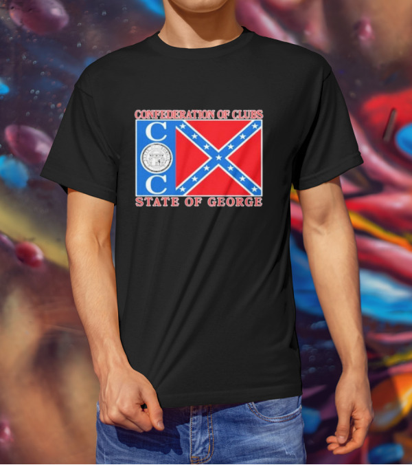 The Good Liars Confederation Of Clubs COC State Of Georgia Flag T-Shirt