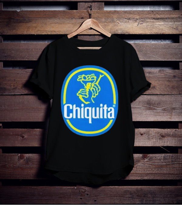 Chiquita Bananas Logo Iconic Blue And Yellow Emblem T-Shirt