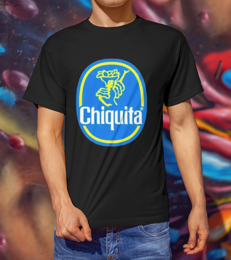 Chiquita Bananas Logo Iconic Blue And Yellow Emblem T-Shirt