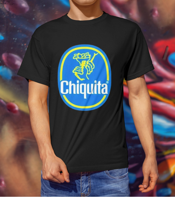 Chiquita Bananas Logo Iconic Blue And Yellow Emblem T-Shirt