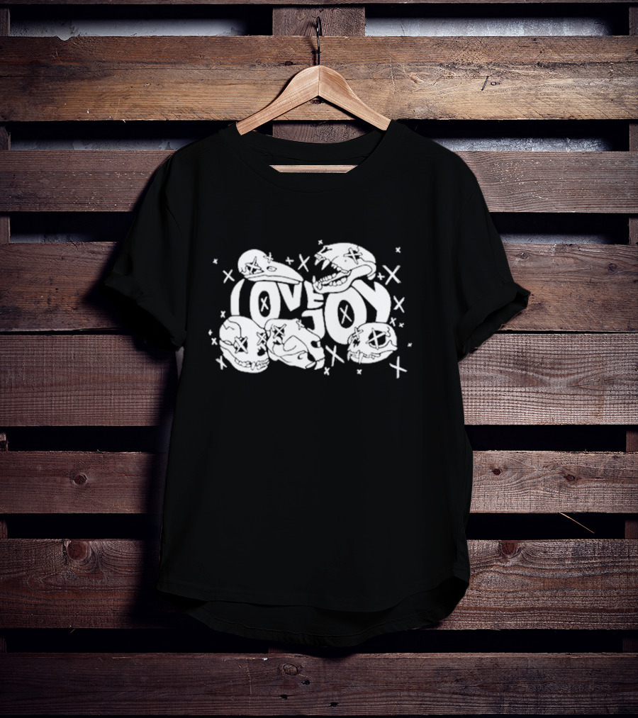Lovejoy X X Skull Art With Crossed Out Eyes T-Shirt
