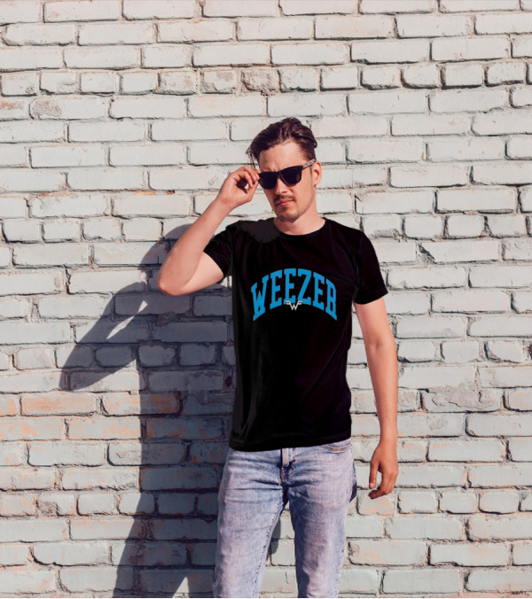 Weezer Collegiate Style With W T-Shirt