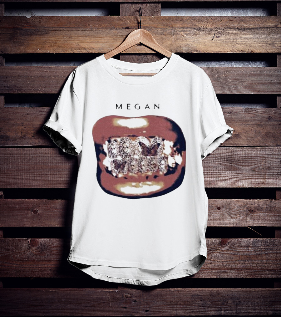 Megan Act II Grillz Diamond Bling Teeth T-Shirt