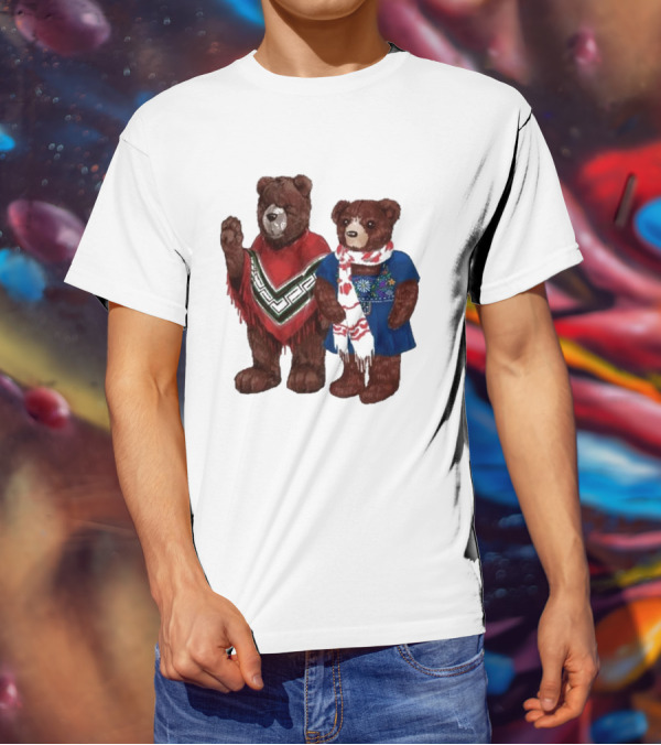 My Morning Jacket Pooch And Denise Bears Winter Poncho And Scarf T-Shirt