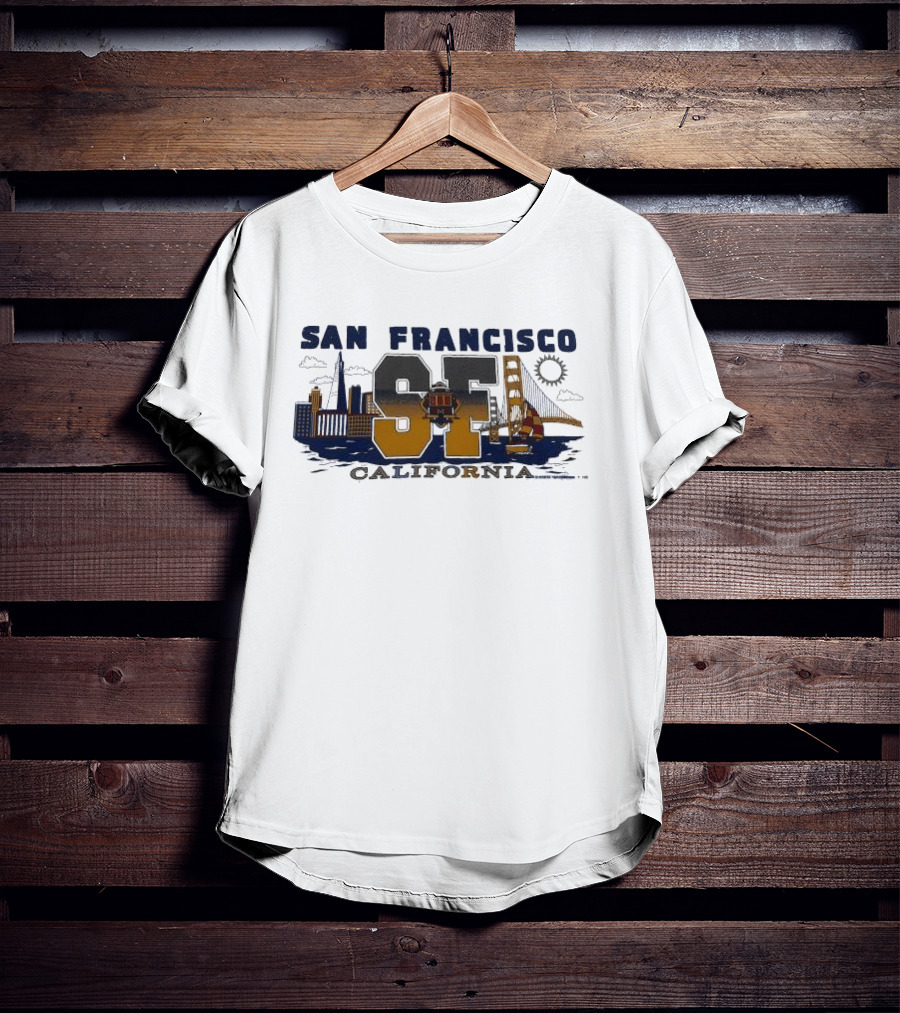 San Francisco SF Stedman California Golden Gate Skyline T-Shirt