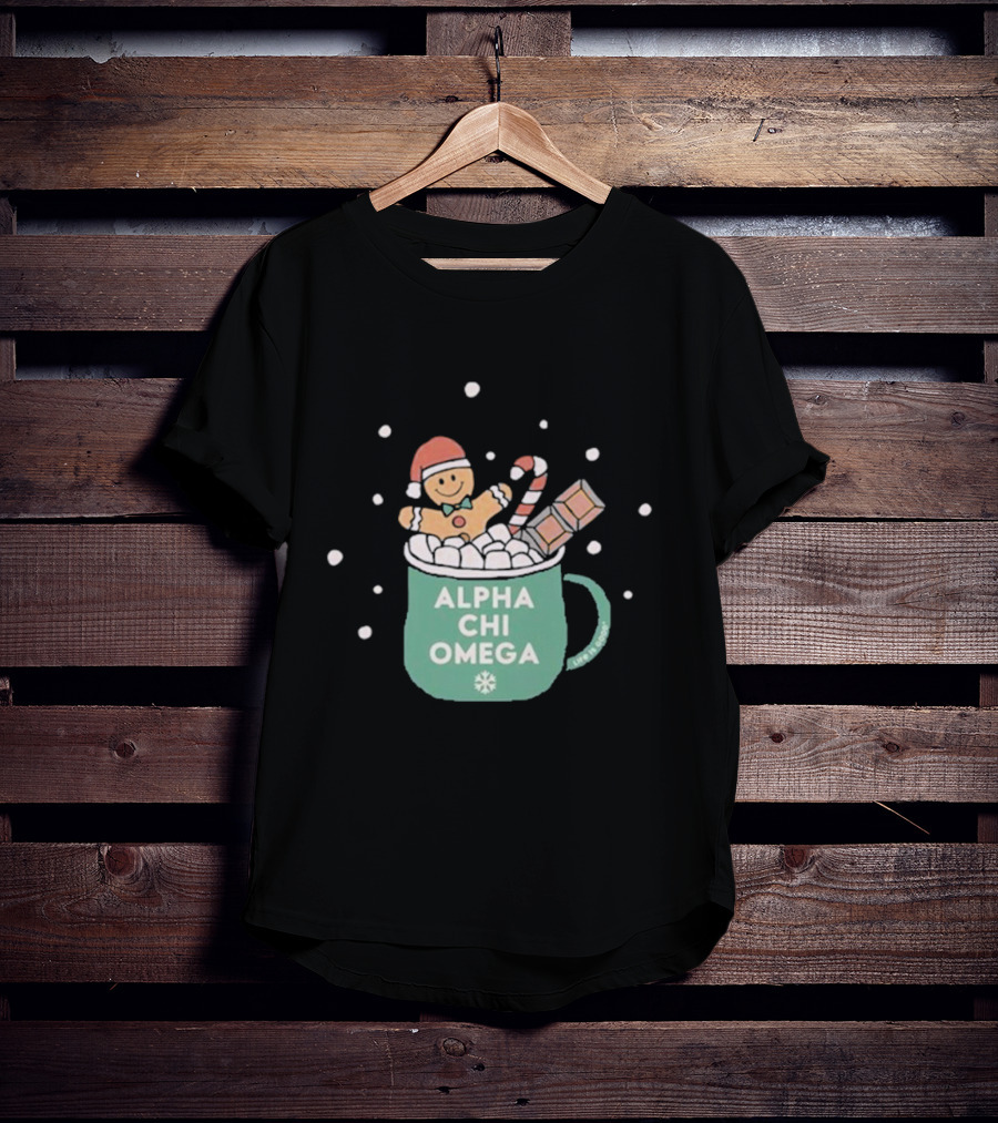 Life Is Good Alpha Chi Omega Holiday T-Shirt