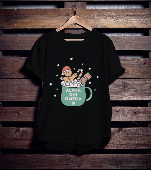 Life Is Good Alpha Chi Omega Holiday T-Shirt