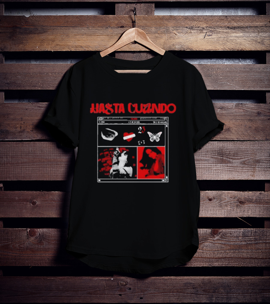 Gala Montes Hasta Cuándo 23 Butterfly Heart Lips T-Shirt