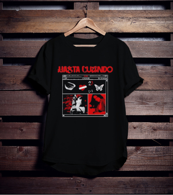 Gala Montes Hasta Cuándo 23 Butterfly Heart Lips T-Shirt