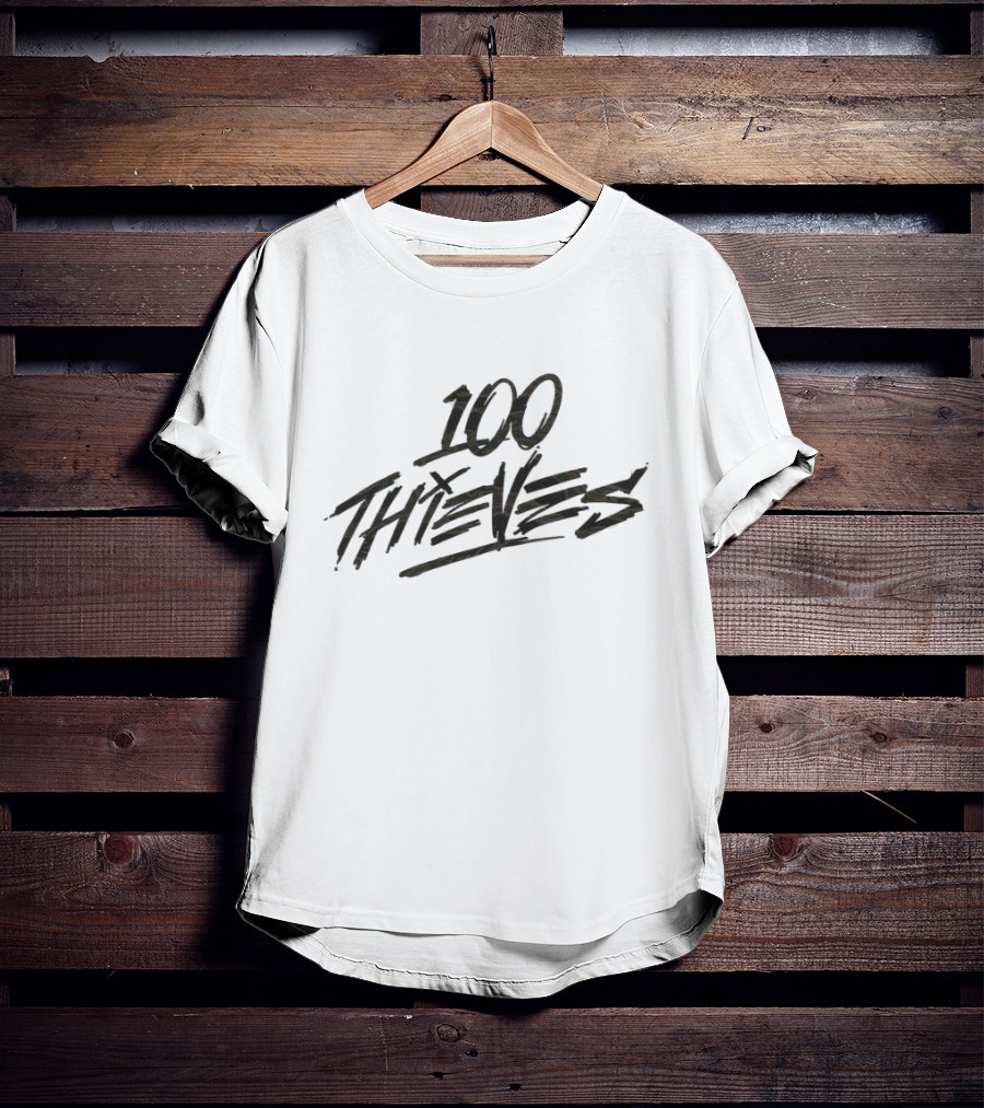 100 Thieves Logo Brand Merchandise Esports Team T-Shirt
