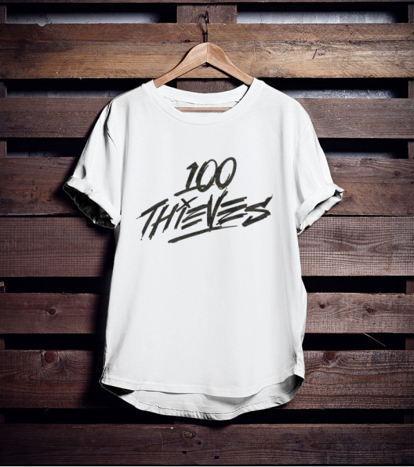 100 Thieves Logo Brand Merchandise Esports Team T-Shirt