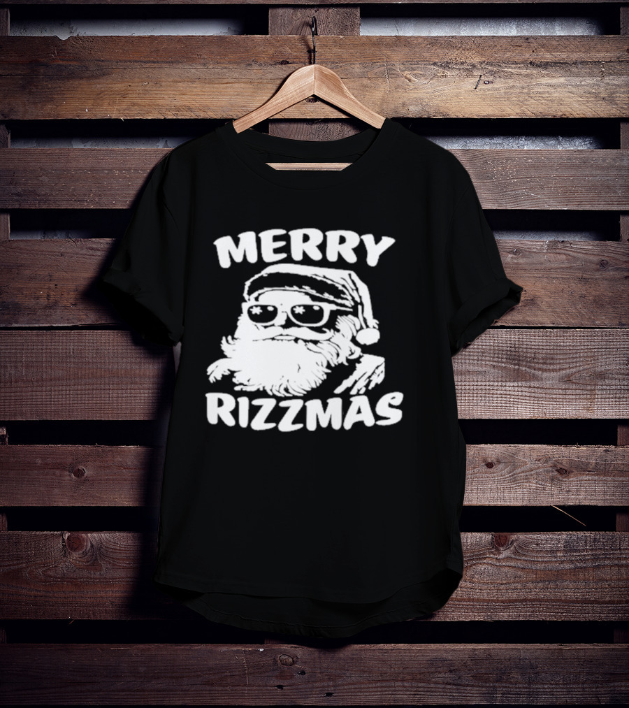 Blake Grupe Merry Rizzmas Santa With Sunglasses T-Shirt