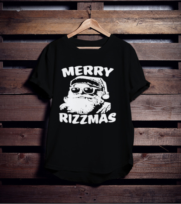 Blake Grupe Merry Rizzmas Santa With Sunglasses T-Shirt