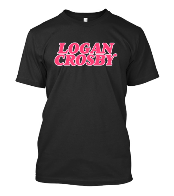 Logan Crosby Pink Lettering T-Shirt