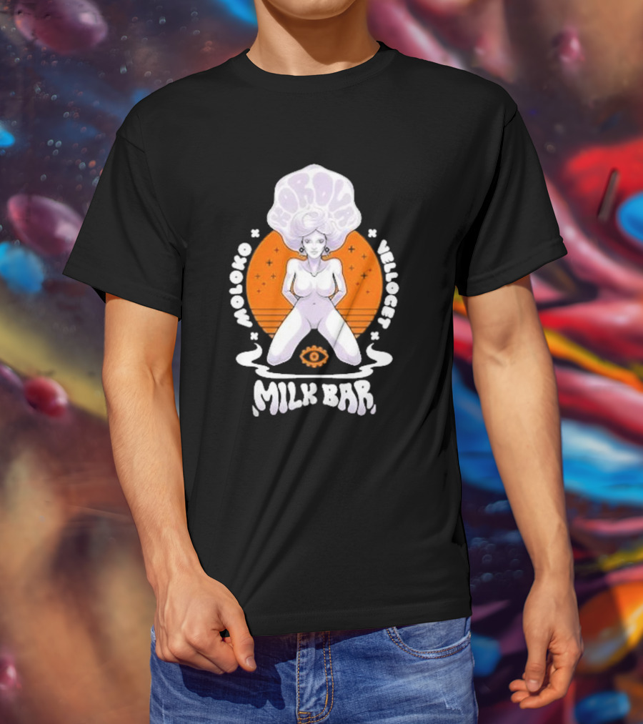 Korova Milk Bar Moloko Vellocet A Clockwork Orange Alex Malcolm McDowell T-Shirt