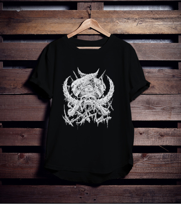 Whitechapel Doom Black Single Eye Monster Icon T-Shirt