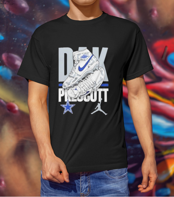 Dak Prescott Dallas Cowboys Jordan Brand Kicks Player Youth T-Shirt