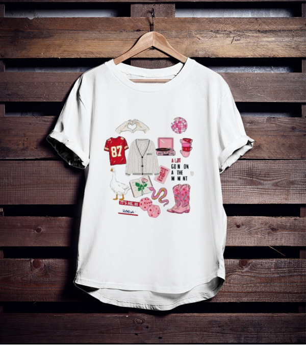 A Lot Going On At The Moment Stickers 87 It's Me Hi Snake Disco Cowboy Boots T-Shirt