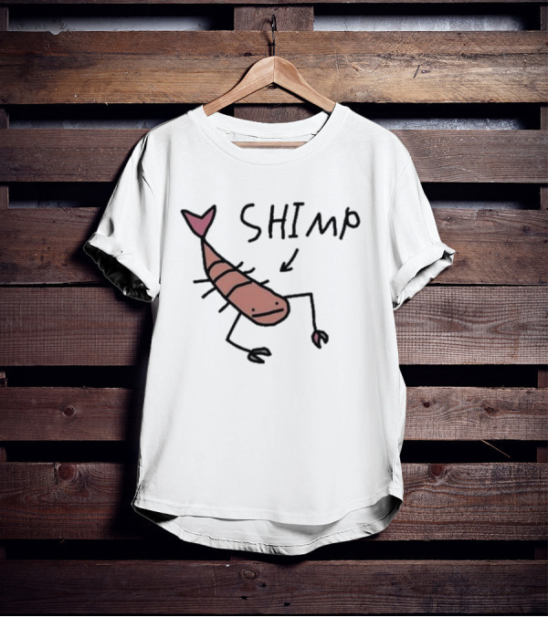 Worst Shimp Shrimp Drawing Humor T-Shirt