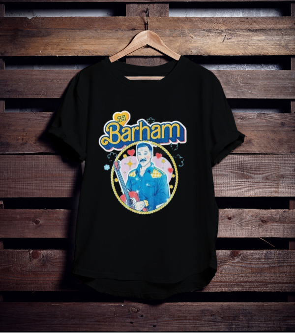 BJ Barham American Aquarium Barbie Heart Guitar Retro T-Shirt