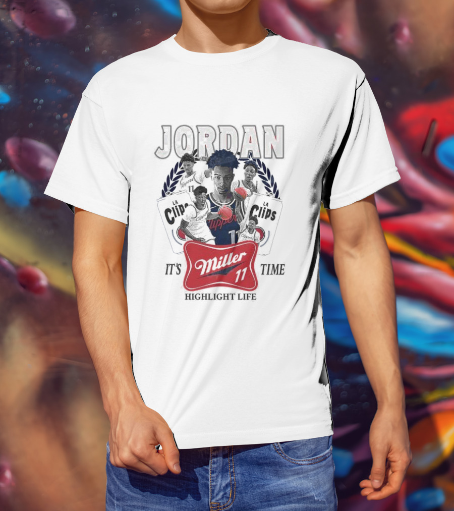 Jordan LA Clips Highlight Life Miller Time 11 T-Shirt