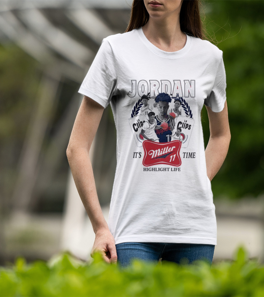 Jordan LA Clips Highlight Life Miller Time 11 T-Shirt