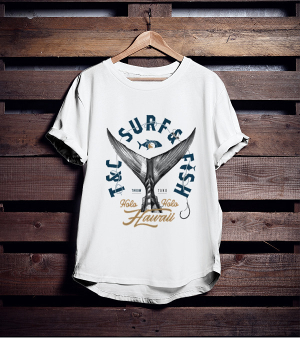 T&C Surf Fish Throw Tako Holo Holo Hawaii T-Shirt