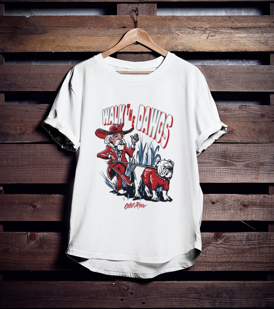 Walk The Dawgs Old Row Bulldog Cowboy T-Shirt