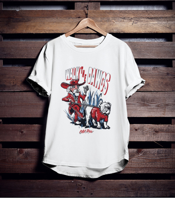 Walk The Dawgs Old Row Bulldog Cowboy T-Shirt