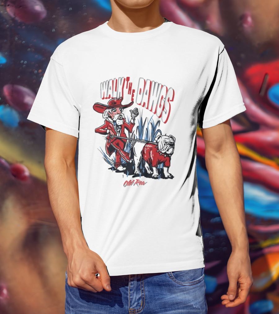 Walk The Dawgs Old Row Bulldog Cowboy T-Shirt