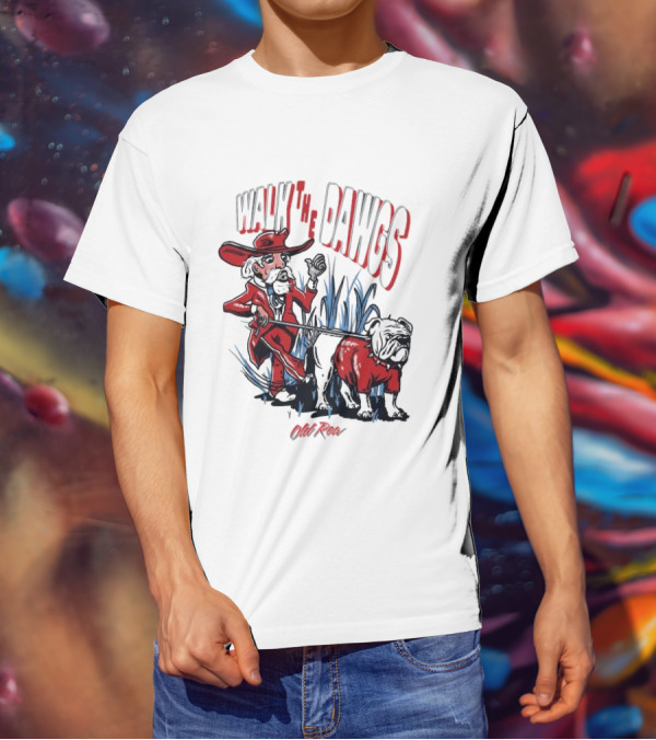 Walk The Dawgs Old Row Bulldog Cowboy T-Shirt