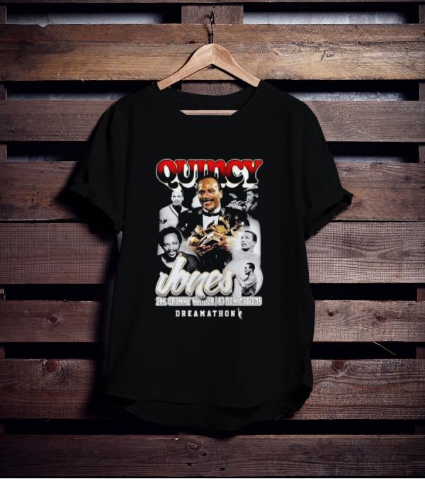 Quincy Jones Dreamathon 28x Grammy Winner 80 Nominations T-Shirt