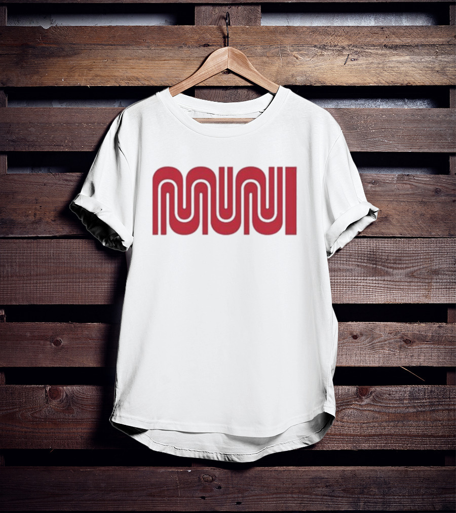 Muni Red Logo Ringer T-Shirt