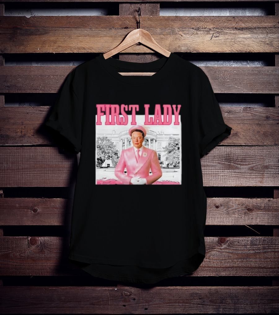 Mitali Parmar2 Elon Musk Pink First Lady White House T-Shirt